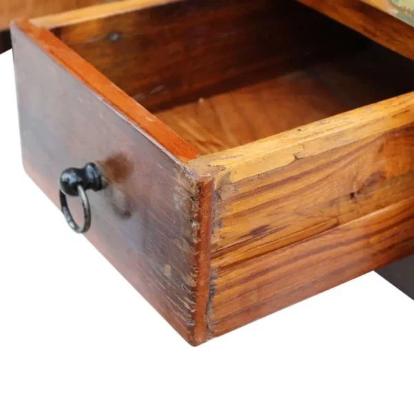 Coffee Table Drawers Solid Reclaimed Wood 35.4"x17.7"x13.8" - Image 7
