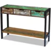 Sideboard 3 Drawers Solid Reclaimed Wood - Image 5
