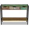 Sideboard 3 Drawers Solid Reclaimed Wood - Image 6
