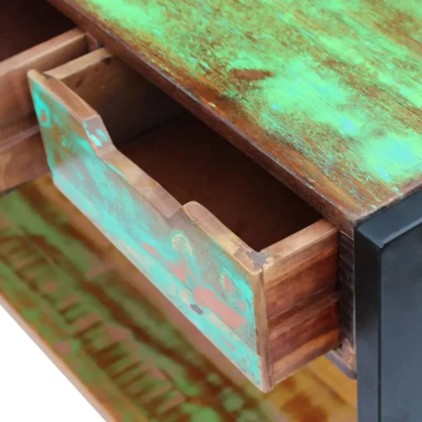 Sideboard 3 Drawers Solid Reclaimed Wood - Image 7
