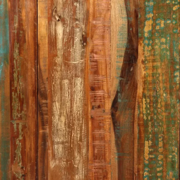 Reclaimed Wood Dining Table 70.9" - Squared Iron Pipe Legs - Image 10