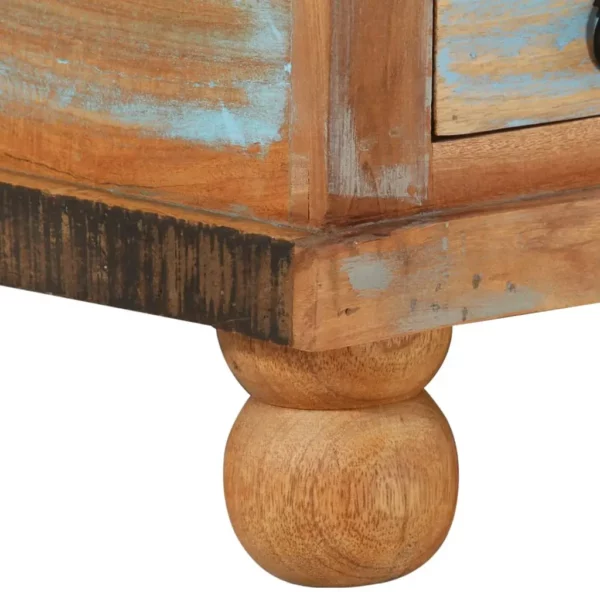 vidaXL Coffee Table Multicolored Reclaimed wood, MDF Medium Storage - Image 8