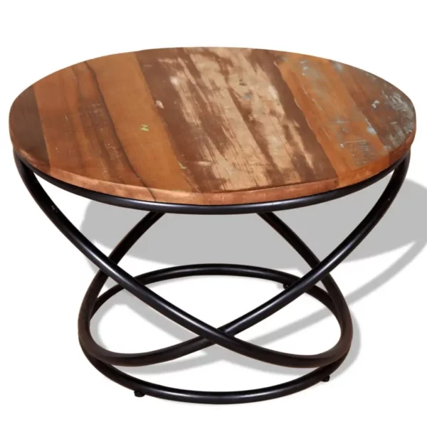 Coffee Table Solid Reclaimed Wood 23.6"x23.6"x15.7" - Image 2
