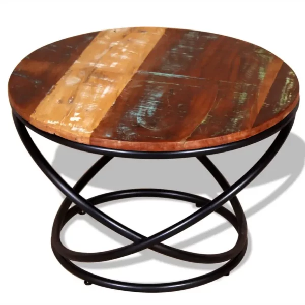 Coffee Table Solid Reclaimed Wood 23.6"x23.6"x15.7" - Image 3