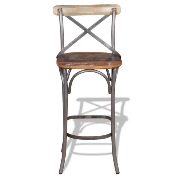 Bar Chair Solid Reclaimed Wood - Image 6