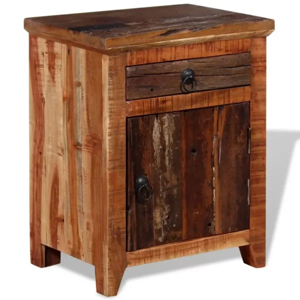 Nightstand Solid Acacia Reclaimed Wood - Image 2