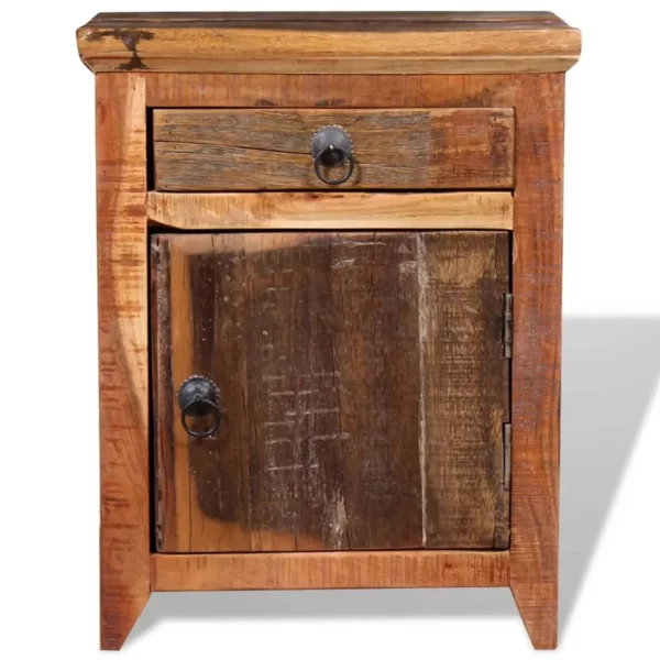 Nightstand Solid Acacia Reclaimed Wood - Image 7