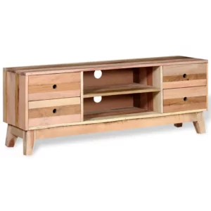 Reclaimed Wood TV Stand - Rustic Basic Style