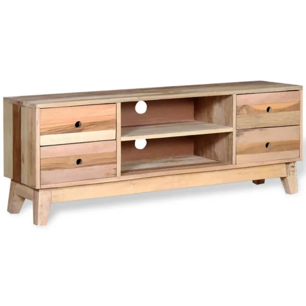Reclaimed Wood TV Stand - Rustic Basic Style - Image 5