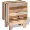 Reclaimed Wood Bedside Cabinet - Rustic Basic Style - Image 3