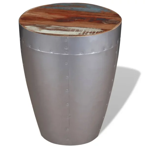 Aviator Stool Solid Reclaimed Wood - Image 5