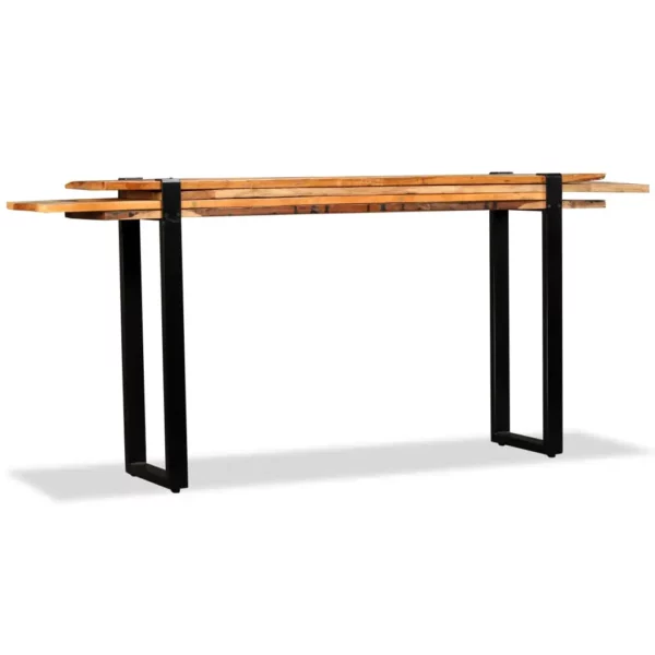 Console Table Solid Reclaimed Wood Adjustable - Image 2