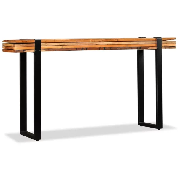 Console Table Solid Reclaimed Wood Adjustable - Image 5