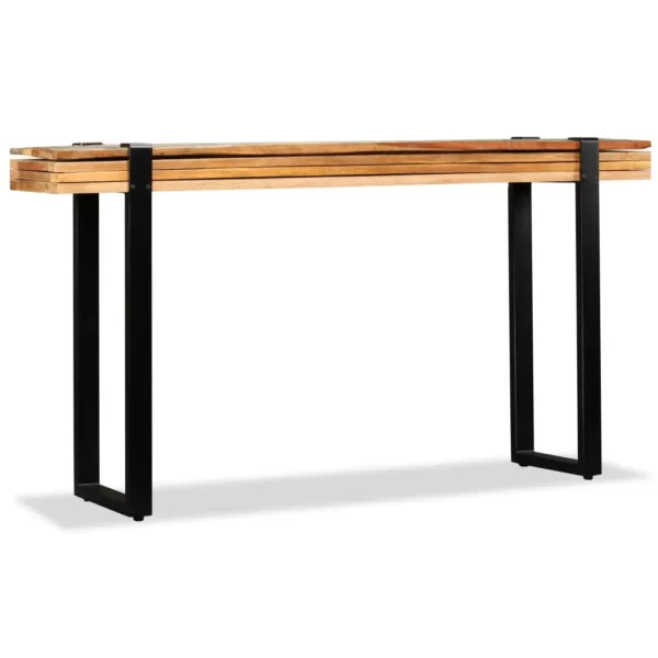 Console Table Solid Reclaimed Wood Adjustable - Image 6
