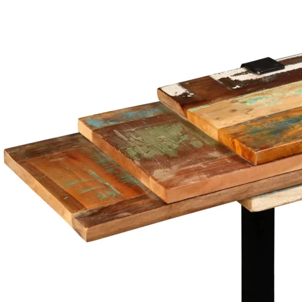 Console Table Solid Reclaimed Wood Adjustable - Image 8