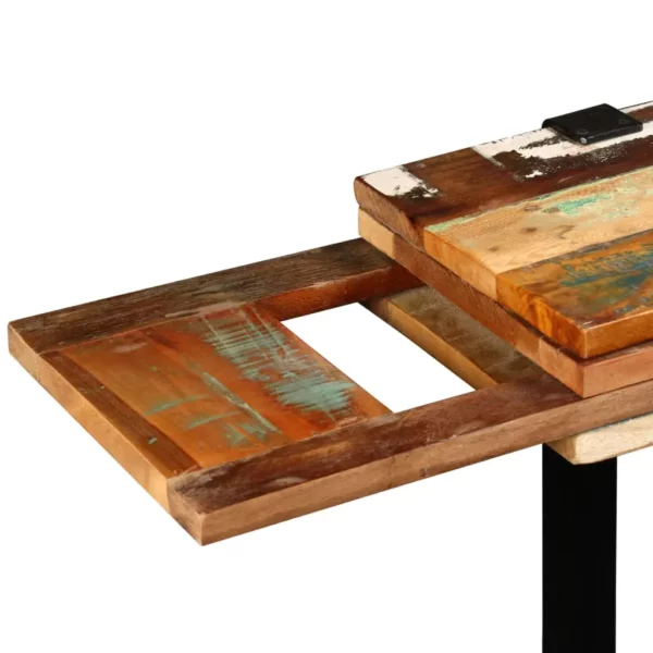 Console Table Solid Reclaimed Wood Adjustable - Image 9