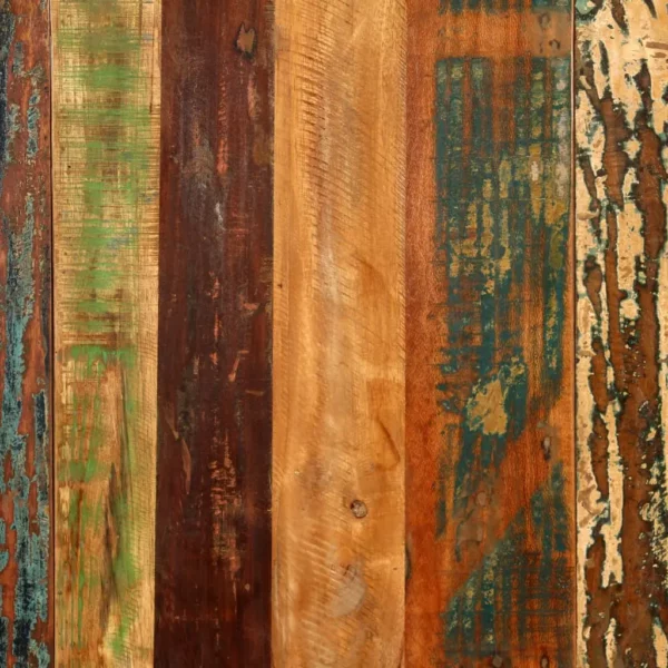 Dining Table Solid Reclaimed Wood and Steel 70.9" - Image 9