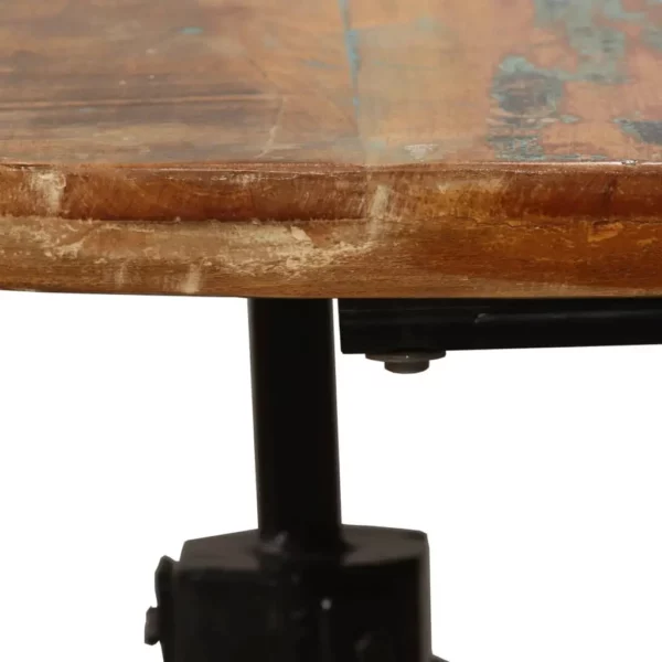 Dining Table Solid Reclaimed Wood and Steel 70.9" - Image 10