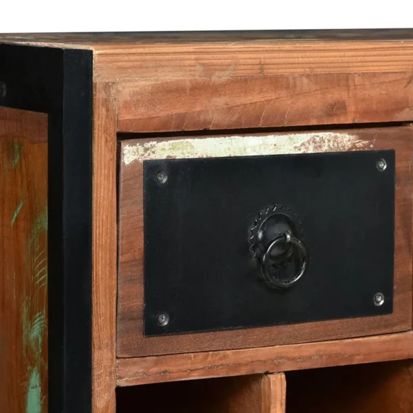 Wine Rack for 16 Bottles Solid Reclaimed Wood - Image 10