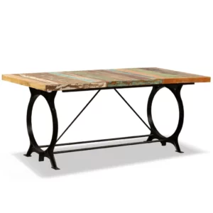 Reclaimed Wood Dining Table 70.9" Retro Iron Legs