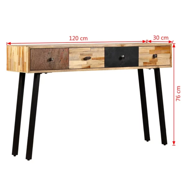 Console Table Solid Reclaimed Teak 47.2"x11.8"x29.9" - Image 10