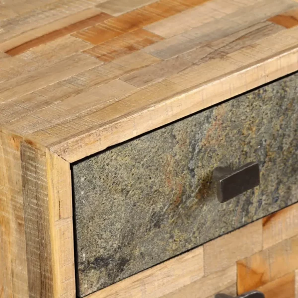 Writing Desk Solid Reclaimed Teak 43.3"x19.6"x29.9" - Image 8