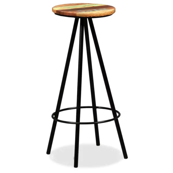 Bar Stools 2 pcs Solid Reclaimed Wood - Image 10
