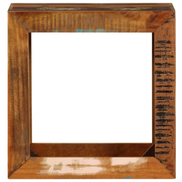 Stool 15.7"x11.8"x15.7" Solid Reclaimed Wood - Image 2