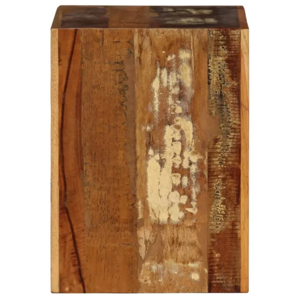 Stool 15.7"x11.8"x15.7" Solid Reclaimed Wood - Image 3