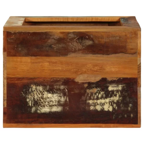 Stool 15.7"x11.8"x15.7" Solid Reclaimed Wood - Image 4