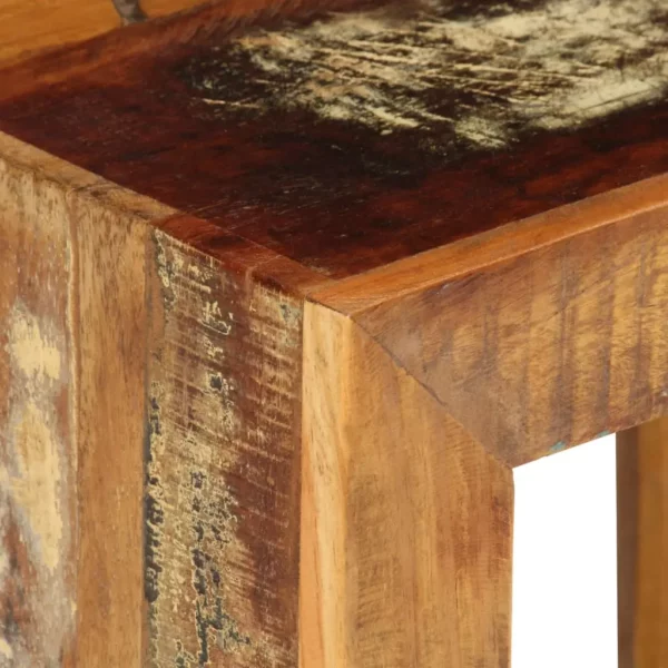 Stool 15.7"x11.8"x15.7" Solid Reclaimed Wood - Image 6