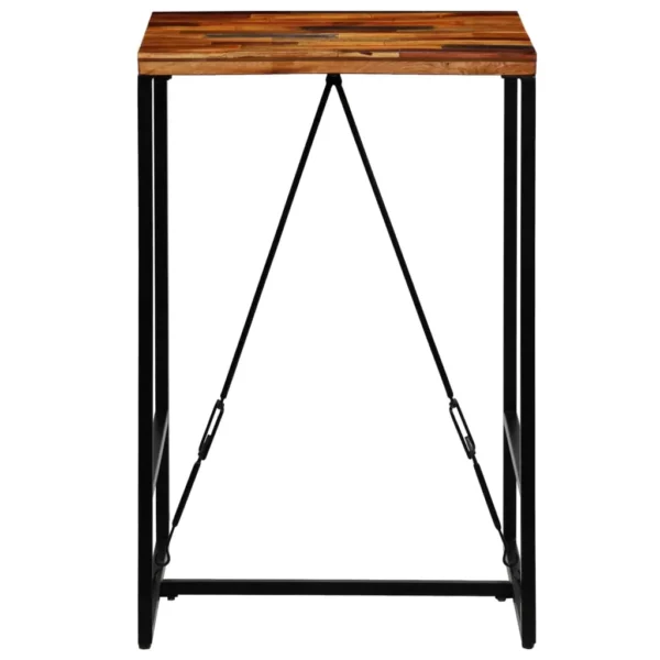 Bar Table Solid Reclaimed Wood 27.6"x27.6"x41.7" - Image 3