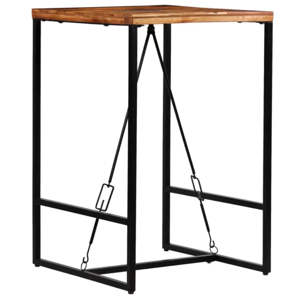Bar Table Solid Reclaimed Wood 27.6"x27.6"x41.7" - Image 4
