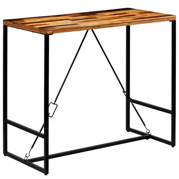Bar Table Solid Reclaimed Wood 47.2"x23.6"x41.7" - Image 4