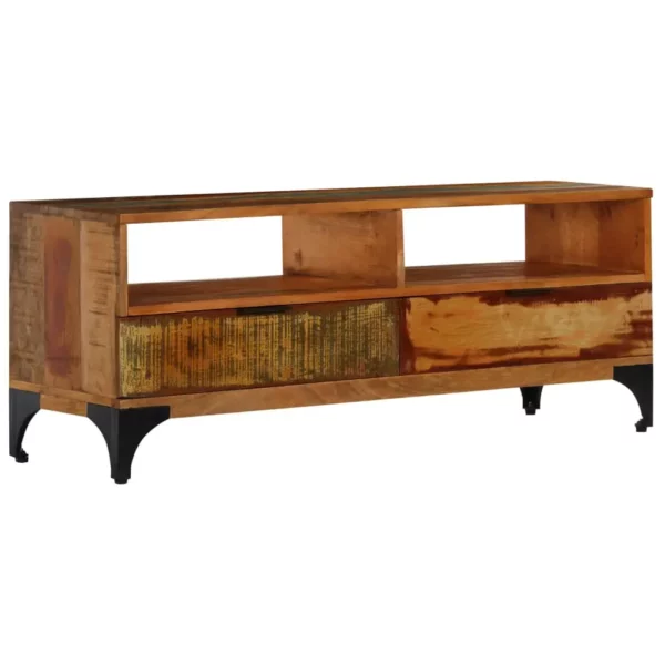 TV Stand 46.5"x13.8"x17.7" Solid Wood Reclaimed - Image 10