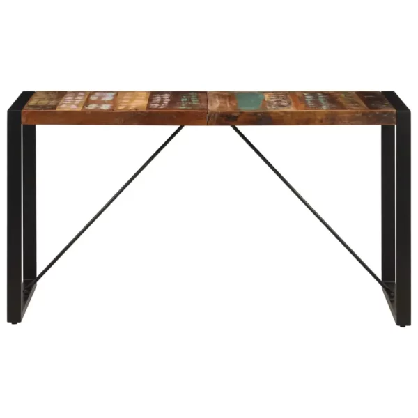 Dining Table 55.1"x27.6"x29.5" Solid Reclaimed Wood - Image 2