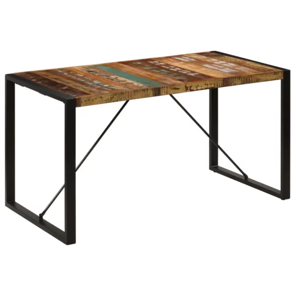 Dining Table 55.1"x27.6"x29.5" Solid Reclaimed Wood - Image 9