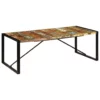 Dining Table 86.6"x39.4"x29.5" Solid Reclaimed Wood - Image 7