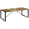 Dining Table 86.6"x39.4"x29.5" Solid Reclaimed Wood - Image 9