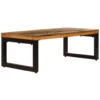 Coffee Table - Solid Reclaimed Wood and Steel - Image 2