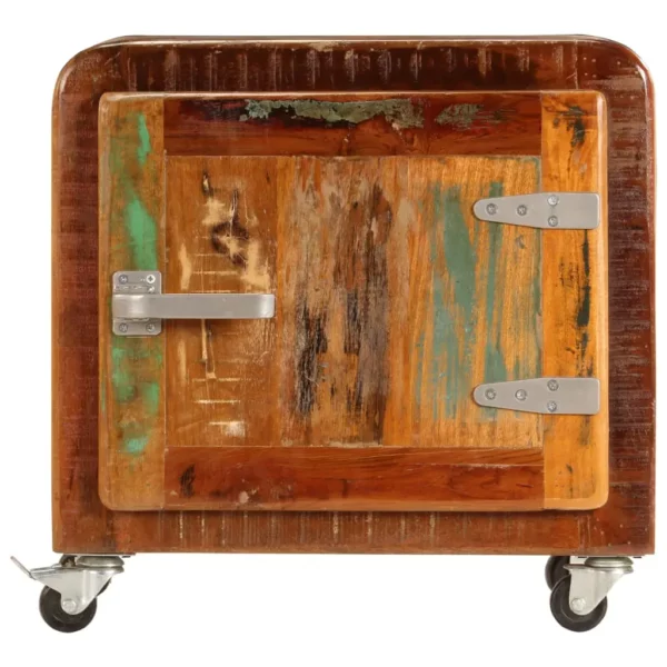 Bedside Cabinet 19.7"x11.8"x19.7" Solid Reclaimed Wood - Image 2