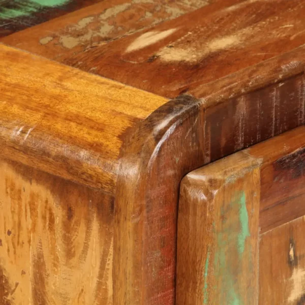Bedside Cabinet 19.7"x11.8"x19.7" Solid Reclaimed Wood - Image 5
