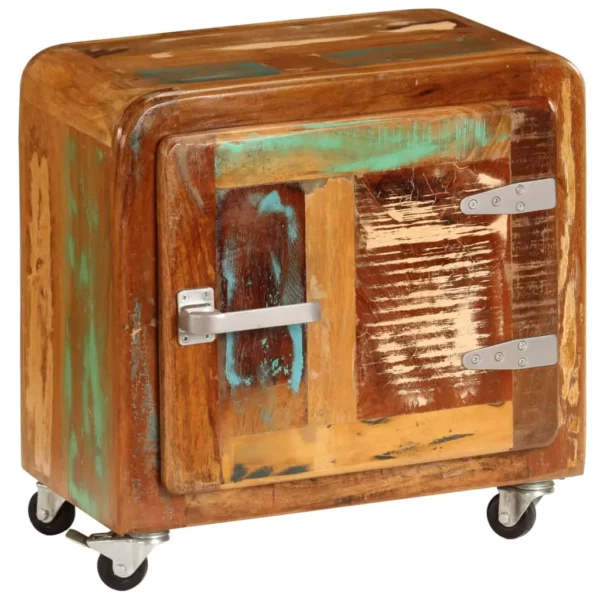 Bedside Cabinet 19.7"x11.8"x19.7" Solid Reclaimed Wood - Image 10