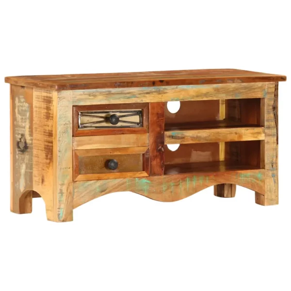 TV Stand 31.5"x11.8"x15.7" Solid Wood Reclaimed - Image 10