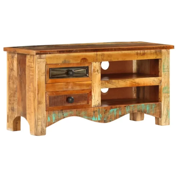 TV Stand 31.5"x11.8"x15.7" Solid Wood Reclaimed - Image 11