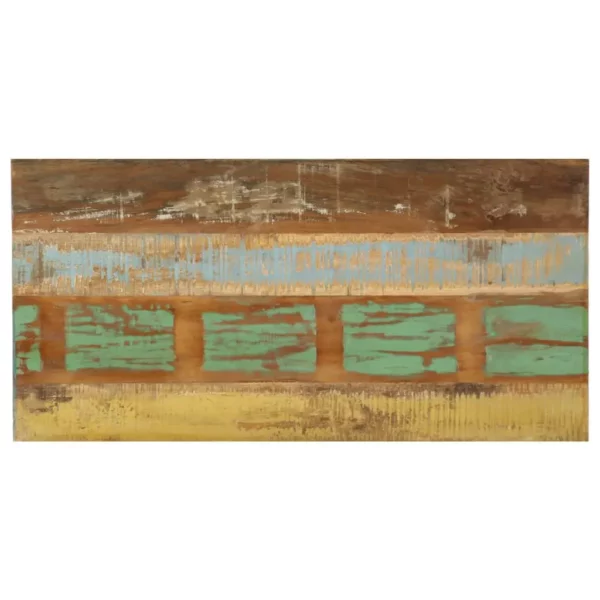 Reclaimed Wood Dining Table 47.2"x23.6"x29.9" - Industrial Style Steel Legs - Image 5