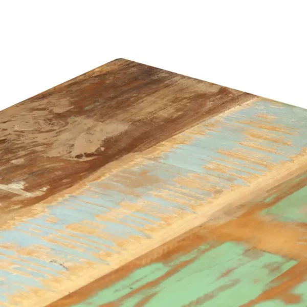 Reclaimed Wood Dining Table 47.2"x23.6"x29.9" - Industrial Style Steel Legs - Image 7