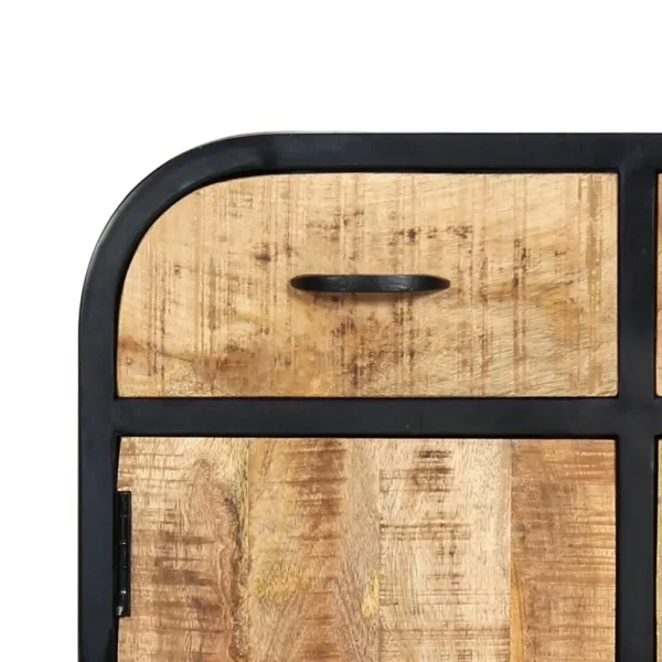 Shop Sideboard 23.6"x11.8"x29.5" | Solid Mango Wood and Iron - Image 7