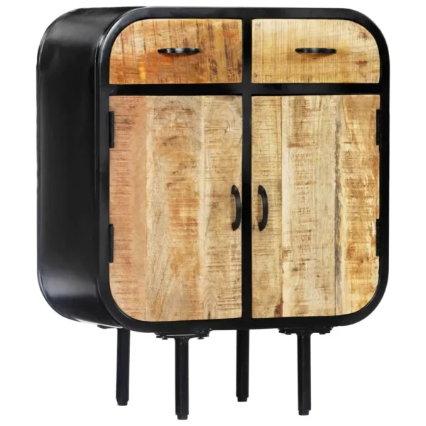 Shop Sideboard 23.6"x11.8"x29.5" | Solid Mango Wood and Iron - Image 9