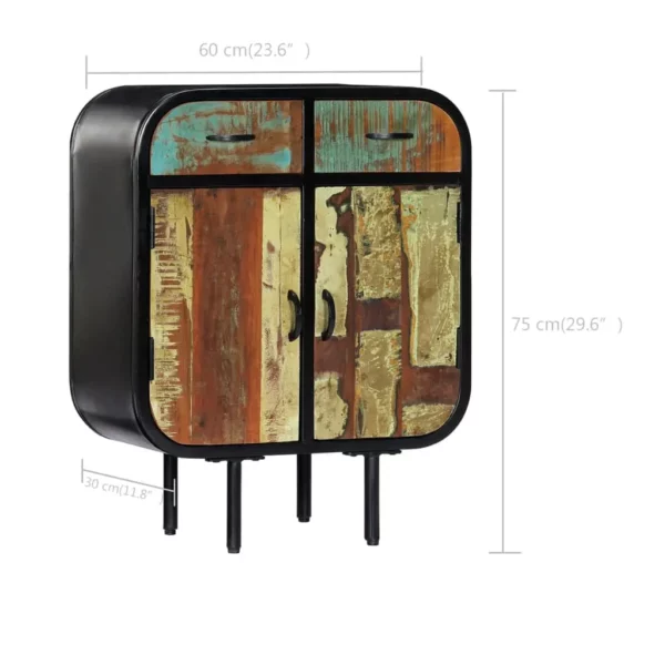 Sideboard 23.6"x11.8"x29.5" Solid Reclaimed Wood - Image 6